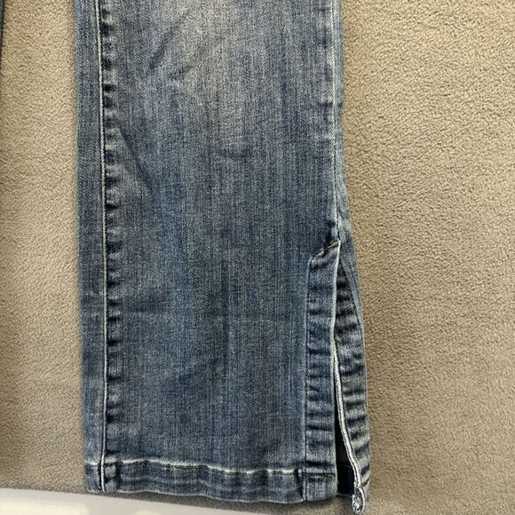 Judy Blue Enya Hi Rise Tummy Control Slim Boot Cut Side Slit Jeans Plus Size 16W - Picture 8 of 11